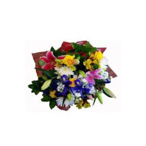 A bouquet of flowers is shown in this image.