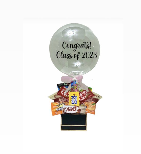 A balloon with the words " congrats class of 2 0 2 3 ".