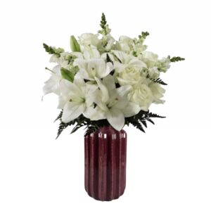 Burgundy Beauty (Ceramic Vase)